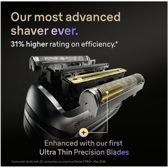 Braun Shaver | 9600s Series 9 PRO | Operating time (max) 60 min | Wet & Dry | Lithium Ion | Black