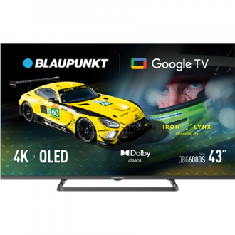Blaupunkt QLED TV | 43QBG6000S | 43 | Smart TV | Google TV | Black Blaupunkt QLED TV | 43QBG6000S | 43 | Smart TV | Google TV | Black