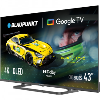 Blaupunkt QLED TV | 43QBG6000S | 43 | Smart TV | Google TV | Black Blaupunkt QLED TV | 43QBG6000S | 43 | Smart TV | Google TV | Black