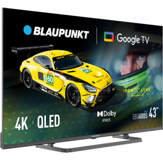 Blaupunkt QLED TV | 43QBG6000S | 43 | Smart TV | Google TV | Black Blaupunkt QLED TV | 43QBG6000S | 43 | Smart TV | Google TV | Black