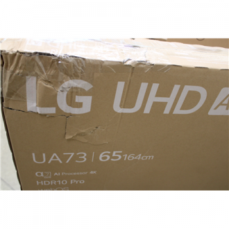 SALE OUT. LG 65UA73003LA | 65 | Smart TV | webOS 25 | UHD | DAMAGED PACKAGING,SCRATCHED FRAME SALE OUT. LG 65UA73003LA | 65 | Smart TV | webOS 25 | UHD | DAMAGED PACKAGING,SCRATCHED FRAME