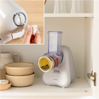 TEFAL Vegetable slicer | Fresh Express DN853BE0 | Light Gray | 150 W TEFAL Vegetable slicer | Fresh Express DN853BE0 | Light Gray | 150 W