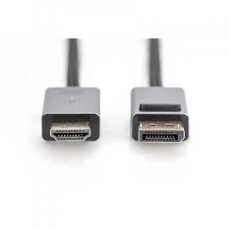 Digitus 4K DisplayPort Adapter Cable, DP - HDMI Type A | DB-340202-018-S | 1.8 m Digitus 4K DisplayPort Adapter Cable, DP - HDMI Type A | DB-340202-018-S | 1.8 m