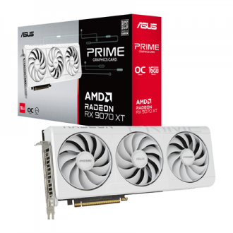 Asus Prime Radeon RX 9070 XT White OC Edition 16GB GDDR6 | AMD | 16 GB | Radeon RX 9070 XT | GDDR6 | HDMI ports quantity 1 | PCI Asus Prime Radeon RX 9070 XT White OC Edition 16GB GDDR6 | AMD | 16 GB | Radeon RX 9070 XT | GDDR6 | HDMI ports quantity 1 | PCI