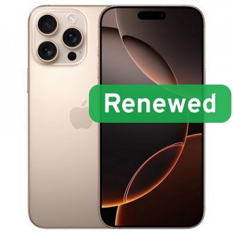 Apple Renewed Grade C | Apple iPhone 16 Pro Max | Desert Titanium | 6.9 Apple Renewed Grade C | Apple iPhone 16 Pro Max | Desert Titanium | 6.9