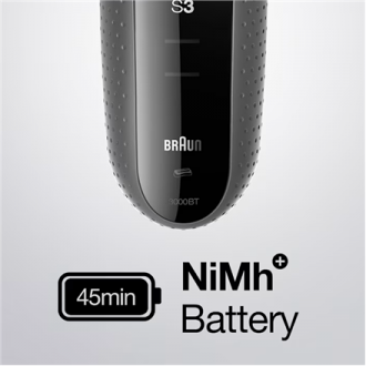 Braun Shave&Style Shaver | 3000BT Series 3 | Operating time (max) 45 min | NiMH | Black