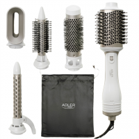 Adler 5-in-1 Curling Iron-Dryer | AD 2027 | Number of heating levels 2 | 1200 W | White/Champagne Adler 5-in-1 Curling Iron-Dryer | AD 2027 | Number of heating levels 2 | 1200 W | White/Champagne
