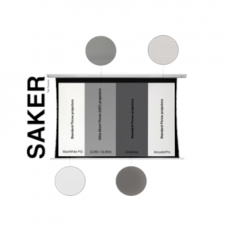 Elite Screens Electric Projection Screen, White | SKT150XHW2 | Diagonal 150 