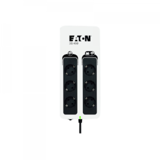 Eaton 3S Gen2 UPS DIN, 450 VA, 270 W, Input: Schuko, Outputs: (3) Schuko, (3) Schuko surge only, Tower | 3S450D Eaton 3S Gen2 UPS DIN, 450 VA, 270 W, Input: Schuko, Outputs: (3) Schuko, (3) Schuko surge only, Tower | 3S450D