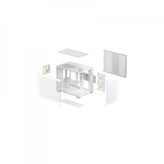 Deepcool Case | CG330 3F WH | White | Micro ATX Deepcool Case | CG330 3F WH | White | Micro ATX