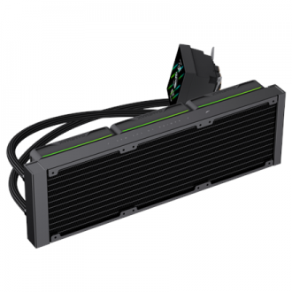 Gamemax CPU Liquid Cooler | HAILSTORM 360 LCD BK | Black Gamemax CPU Liquid Cooler | HAILSTORM 360 LCD BK | Black