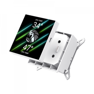 Gamemax CPU Liquid Cooler | HAILSTORM 360 LCD WH | White Gamemax CPU Liquid Cooler | HAILSTORM 360 LCD WH | White