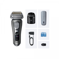 Braun Shaver | Series 9 Pro+ 9675cc | Operating time (max) 60 min | Wet & Dry | Lithium Ion | Grey Braun Shaver | Series 9 Pro+ 9675cc | Operating time (max) 60 min | Wet & Dry | Lithium Ion | Grey
