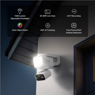 TP-LINK | Tapo C710 | Pan/Tilt Security Floodlight Camera | 3 MP | F/2.0 | IP65 | H.264 | microSD up to 512 GB TP-LINK | Tapo C710 | Pan/Tilt Security Floodlight Camera | 3 MP | F/2.0 | IP65 | H.264 | microSD up to 512 GB