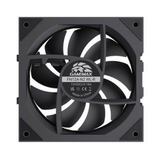 Gamemax FN12A-N2 WL-R | Case fan | Black Gamemax FN12A-N2 WL-R | Case fan | Black