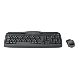 Logitech MK330 | Keyboard and Mouse Set | Wireless | Mouse included | US International | Black