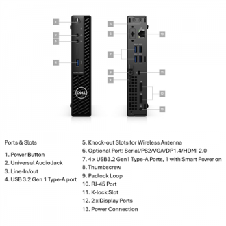 DELL Renewed Grade A | OptiPlex 3090 | Intel Core i5 | i5 10500T | 8 GB | NVMe SSD | 256 GB | Intel UHD Graphics | Windows 11 Pr DELL Renewed Grade A | OptiPlex 3090 | Intel Core i5 | i5 10500T | 8 GB | NVMe SSD | 256 GB | Intel UHD Graphics | Windows 11 Pr