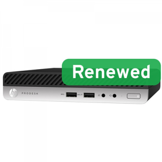 HP Renewed Grade B | ProDesk 600 G4 DM | Intel Core i3 | i3 8100T | 8 GB | NVMe | 128 GB | Intel UHD Graphics 630 | Windows 11 H HP Renewed Grade B | ProDesk 600 G4 DM | Intel Core i3 | i3 8100T | 8 GB | NVMe | 128 GB | Intel UHD Graphics 630 | Windows 11 H