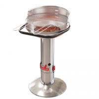 Barbecook Charcoal Barbecue Loewy 50 SST, 51.5 x 56 x 99 cm | BC-CHA-1005 | Silver