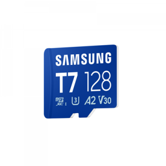 Samsung MicroSD card | T7 | 128 GB | microSDXC | Flash memory class U3, V30, A2 Samsung MicroSD card | T7 | 128 GB | microSDXC | Flash memory class U3, V30, A2