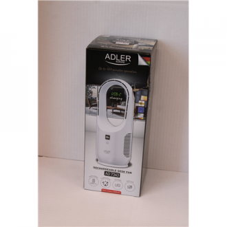 SALE OUT. Adler Bladeless Rechargeable Fan | AD 7343 | Desk Fan | Diameter 14 cm | Number of speeds 3 | White | DAMAGED PACKAGIN SALE OUT. Adler Bladeless Rechargeable Fan | AD 7343 | Desk Fan | Diameter 14 cm | Number of speeds 3 | White | DAMAGED PACKAGIN