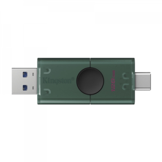 Kingston DataTraveler Duo | 128 GB | USB 3.2 Gen 1 | Black/Green Kingston DataTraveler Duo | 128 GB | USB 3.2 Gen 1 | Black/Green