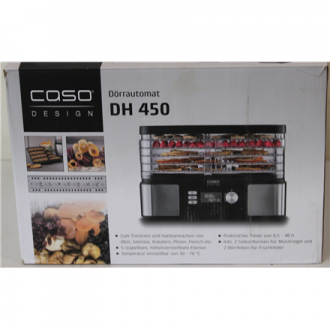 SALE OUT. Caso Food Dehydrator | DH 450 | Power 370-450 W | Number of trays 5 | Temperature control | Integrated timer | Black/S