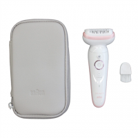 Braun Epilator | SES9000 Silk-epil 9 SkinSpa | Operating time (max) 50 min | Number of power levels 2 | Wet & Dry | White/Pink Braun Epilator | SES9000 Silk-epil 9 SkinSpa | Operating time (max) 50 min | Number of power levels 2 | Wet & Dry | White/Pink