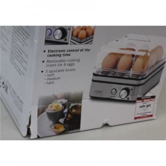SALE OUT. Caso | Egg cooker | E9 | Stainless steel | 400 W | DAMAGED PACKAGING | Functions 13 cooking levels