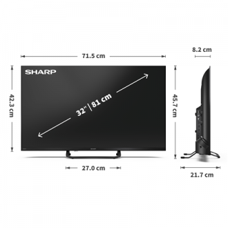 Sharp | 32HF3865E | 32 | Smart TV | Google TV Sharp | 32HF3865E | 32 | Smart TV | Google TV