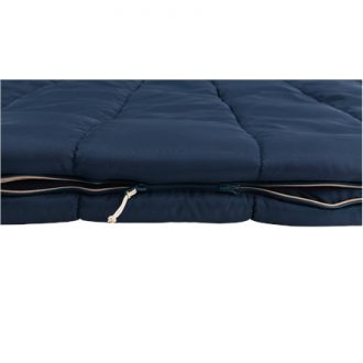 Outwell Contour Lux Deep Blue | Sleeping Bag | 220 x 145 cm | -22 to 12 C | Both Side Zipper