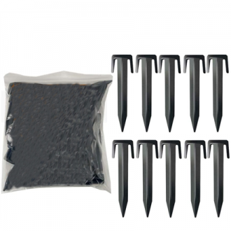 AYI | Robot Lawn Mower Staples for Boundary Wire, 150PCS | Black AYI | Robot Lawn Mower Staples for Boundary Wire, 150PCS | Black