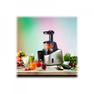 TEFAL | Slow Juicer | ZC255B38 | Type Electric | Silver/ black | 200 W | Extra large fruit input | Number of speeds 2 | 82 RPM TEFAL | Slow Juicer | ZC255B38 | Type Electric | Silver/ black | 200 W | Extra large fruit input | Number of speeds 2 | 82 RPM