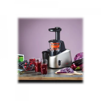 TEFAL | Slow Juicer | ZC255B38 | Type Electric | Silver/ black | 200 W | Extra large fruit input | Number of speeds 2 | 82 RPM TEFAL | Slow Juicer | ZC255B38 | Type Electric | Silver/ black | 200 W | Extra large fruit input | Number of speeds 2 | 82 RPM