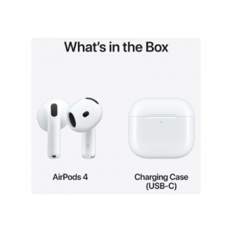 Apple | AirPods 4 | Bluetooth | In-Ear | White | Noise canceling | Wireless