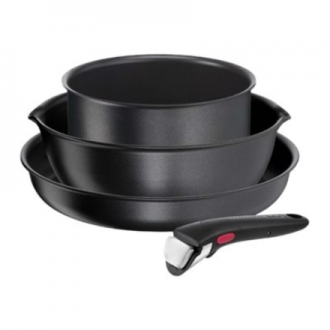 TEFAL Pots and pans set, 4 pcs | L7629453 Ingenio Daily Chef | Frying | Diameter 18/22/26 cm | Suitable for induction hob | Remo