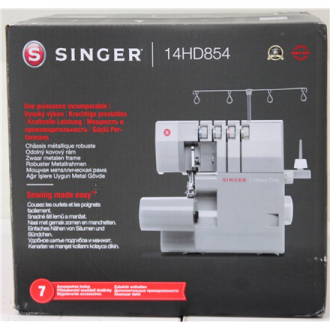 SALE OUT. Singer Sewing Machine | 14HD-854 Heavy Duty Serger | Number of stitches 8 | Grey | DAMAGED PACKAGING SALE OUT. Singer Sewing Machine | 14HD-854 Heavy Duty Serger | Number of stitches 8 | Grey | DAMAGED PACKAGING