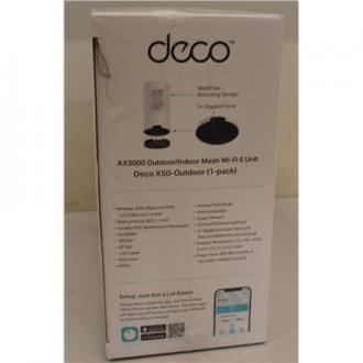 SALE OUT. TP-LINK Deco X50-Outdoor AX3000 Outdoor Whole Home Mesh WiFi 6 Unit | SALE OUT. TP-LINK | AX3000 Outdoor Whole Home Me SALE OUT. TP-LINK Deco X50-Outdoor AX3000 Outdoor Whole Home Mesh WiFi 6 Unit | SALE OUT. TP-LINK | AX3000 Outdoor Whole Home Me
