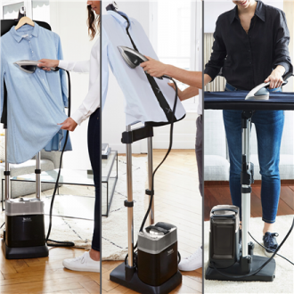 TEFAL All-in-One Garment Steamer | QT2028 | Stand Steamer | 2170 W | 100 g/min | 1.1 L | Premium Silver TEFAL All-in-One Garment Steamer | QT2028 | Stand Steamer | 2170 W | 100 g/min | 1.1 L | Premium Silver