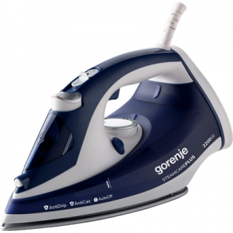 Gorenje | SIH2200BLC | Steam Iron | 2200 W | Water tank capacity 280 ml | Continuous steam 30 g/min | Steam boost performance 90