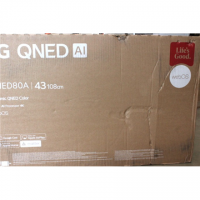 SALE OUT. | LG 43QNED80A3A | 43 | Smart TV | webOS 25 | UHD | Black | DAMAGED PACKAGING 