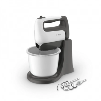TEFAL | HT464138 Prep'Mix+ | Hand Mixer | 500 W | Number of speeds 5 | Turbo mode | White/Grey