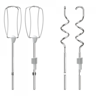 TEFAL | HT464138 Prep'Mix+ | Hand Mixer | 500 W | Number of speeds 5 | Turbo mode | White/Grey