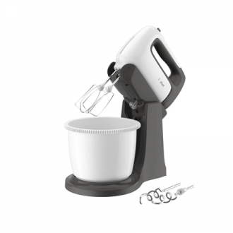 TEFAL | HT464138 Prep'Mix+ | Hand Mixer | 500 W | Number of speeds 5 | Turbo mode | White/Grey