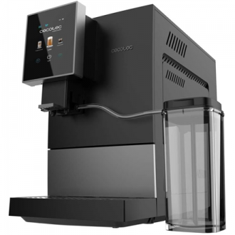 Cecotec Coffee Maker | Cremmaet Compactccino Connected | Pump pressure 19 bar | Built-in milk frother | Super-automatic | Black