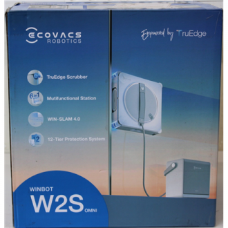 SALE OUT. | Ecovacs Window Cleaning Robot | WINBOT W2S OMNI | Corded | 8000 Pa | White | ITEM USED, DIRTY AND SCRATCHED