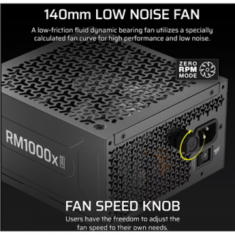 Corsair Fully Modular ATX Power Supply (EU) | RM1000x SHIFT | 1000 W | Black