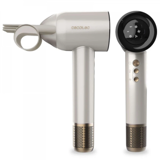 Cecotec Hair dryer | DryGlam Waves Champagne | 1600 W | Number of temperature settings 3 | Ionic function | Champagne | Diffuser Cecotec Hair dryer | DryGlam Waves Champagne | 1600 W | Number of temperature settings 3 | Ionic function | Champagne | Diffuser