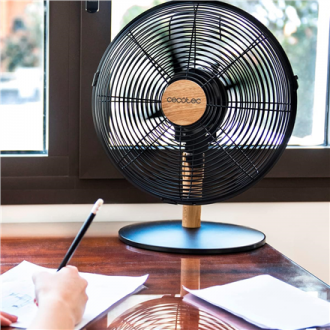 Cecotec EnergySilence 600 WoodDesk | Desktop Fan | Table Fan | 40 W | Diameter 30 cm | Number of speeds 3 | Oscillation | Beige/ Cecotec EnergySilence 600 WoodDesk | Desktop Fan | Table Fan | 40 W | Diameter 30 cm | Number of speeds 3 | Oscillation | Beige/