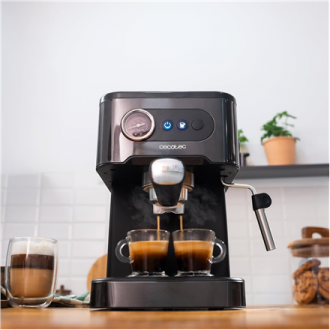 Cecotec Coffee machine | Power Espresso 20 Pro Latte | Pump pressure 20 bar | Built-in milk frother | Semi-automatic | Black | 1 Cecotec Coffee machine | Power Espresso 20 Pro Latte | Pump pressure 20 bar | Built-in milk frother | Semi-automatic | Black | 1